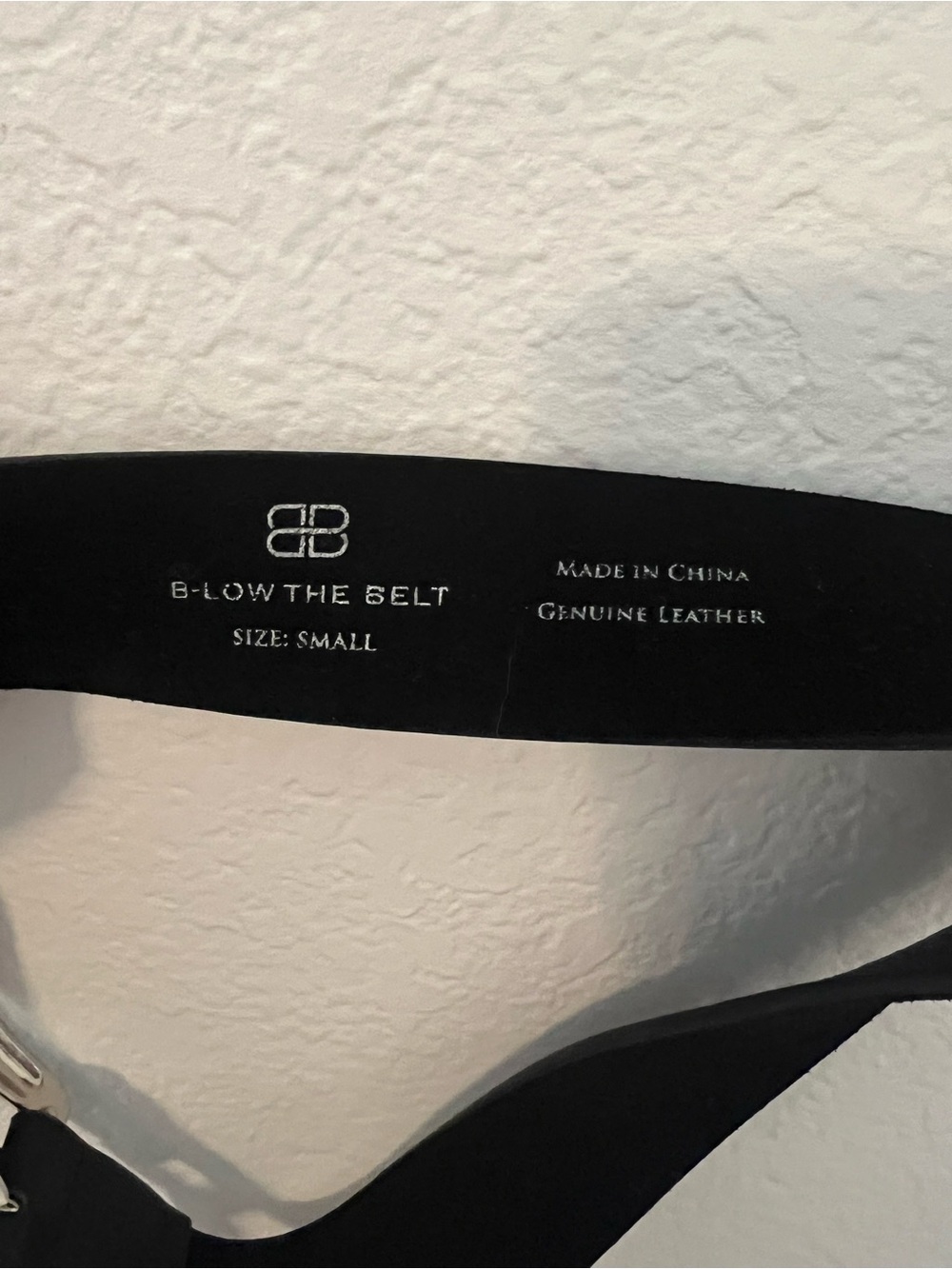 B-Low the Belt Black Leather Western Buckle Belt with Ornate Silver Hardware - Picture 4 of 5